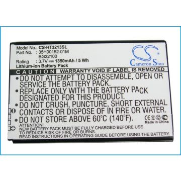 HTC Incredible S, Incredible S S710E, S710E, PG32130, Kingdom, EVO Design 4G, Hero S, Acquire, EVO 4G+ yhteensopiva akku - 1350 mAh