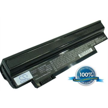 Acer Aspire One 532H yhteensopiva akku 6600 mAh