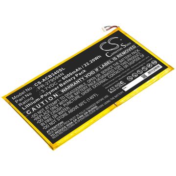 Acer tablettien Iconia One 10 B3-A40 yhteensopiva akku 6000mAh