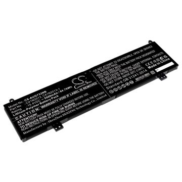 Asus kannettavan tietokoneen H5600QM / ProArt StudioBook 16 H5600Q yhteensopiva akku 5500mAh