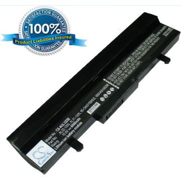Asus Eee PC 1005HA  1005PE  1005PE 1001HA  1101HA  R101 R105 R1001 R1005 akku 6600 mAh musta