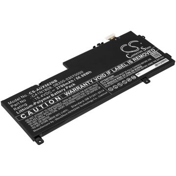 Asus kannettavan tietokoneen Q536FD / Q536FD-BI7T15 yhteensopiva akku 3700mAh