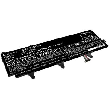 Asus kannettavan tietokoneen GX701G / GX701GV-EV016T yhteensopiva akku 4850mAh