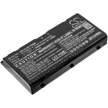 Clevo kannettavan tietokoneen N150RD / N150RD1 yhteensopiva akku 5200mAh
