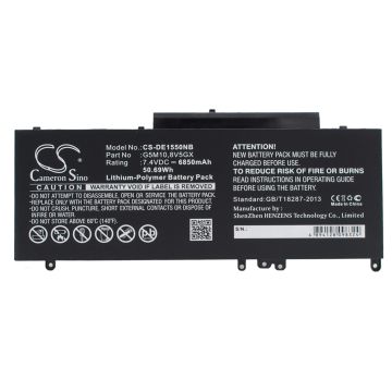 DELL Latitude 15 5000, Latitude E5550, Latitude E5550 15.6" akku 6850 mAh