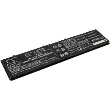 DELL kannettavan tietokoneen Latitude E7250 / Latitude E7440 yhteensopiva akku 6300mAh
