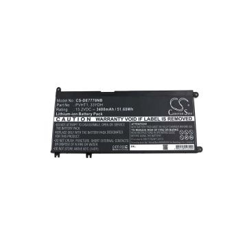 DELL DNCWSCB6106B, I7778-0026GRY, Inspiron 17 7000 akku 3400mAh