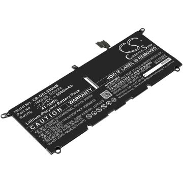 DELL kannettavan tietokoneen Inspiron 13 5000 5390 / Inspiron 13 5390 yhteensopiva akku 5500mAh
