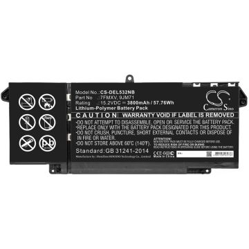 DELL Latitude 5320 / 7320 / 7420 / 7520 akku 3800mAh
