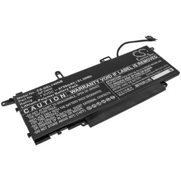 DELL kannettavan tietokoneen Latitude 7310 2-in-1 / Latitude 7400 2-in-1 yhteensopiva akku 6750mAh