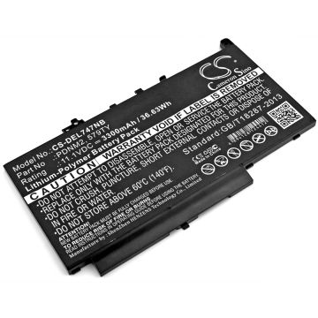 Dell Latitude E7270, Latitude E7470  Akku 3300 mAh 