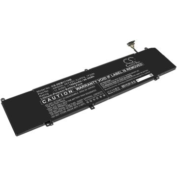 DELL kannettavan tietokoneen ALIENWARE 2018 orion M15 / ALIENWARE ALW15M-D1735R yhteensopiva akku 7800mAh
