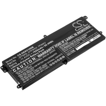 DELL kannettavan tietokoneen Alienware Area 51m ALWA51M-D17 / Alienware Area 51m ALWA51M-D17 yhteensopiva akku 7850mAh