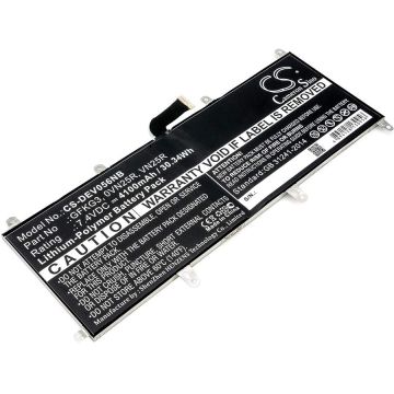 Dell Venue 10 Pro,Venue 10 Pro Akku 4100 mAh - musta