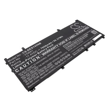 DELL kannettavan tietokoneen Alienware X14 R1 / Alienware X14 R2 yhteensopiva akku 7050mAh