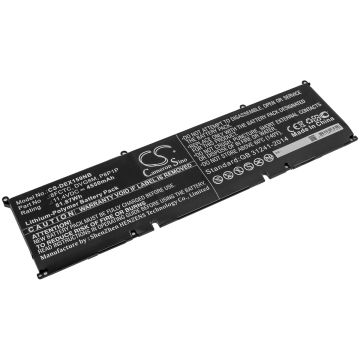 DELL kannettavan tietokoneen XPS 15 9500 / XPS 15-9500-R1505S yhteensopiva akku 4550mAh