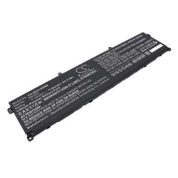 DELL kannettavan tietokoneen Alienware X16 / Alienware X16 R1 yhteensopiva akku 7750mAh