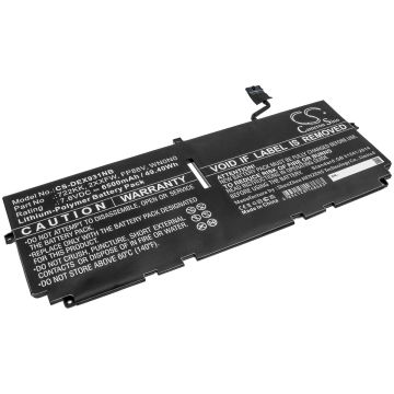 DELL kannettavan tietokoneen XPS 13 9300 / XPS 13 9300 2020 yhteensopiva akku 6500mAh
