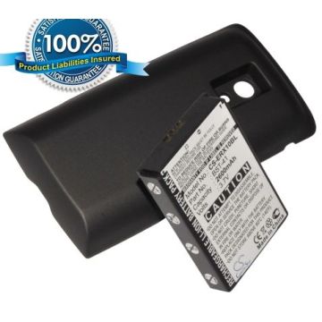 Sony Ericsson Xperia X10, Xperia X10a, Xperia X10i tehoakku laajennetulla takakannella 2600 mAh - Musta