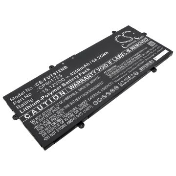 Fujitsu kannettavan tietokoneen LifeBook E4512 / LifeBook E5512 yhteensopiva akku 4250mAh