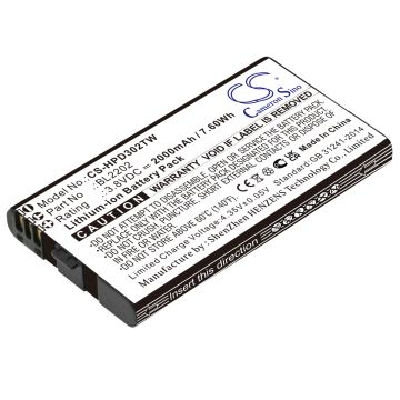 Hytera radiopuhelimen BD300 / BD302 yhteensopiva akku 2000mAh