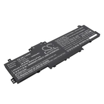 HP kannettavan tietokoneen 14-EE0000 / 14-EE0001NB yhteensopiva akku 3450mAh