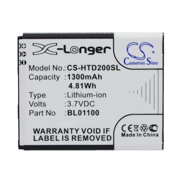 HTC A320E, D210h, Desire 200 akku 1300 mAh