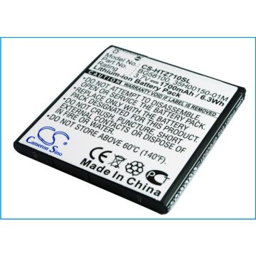 HTC Sensation, G14, Z710e, Z710T, Sensation XE, Z715E, Mytouch 4G Slide, Sensation 4G, S610d, Radar 4G, PI06110 yhteensopiva akku - 1700mAh