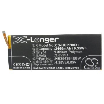 Huawei Ascend P7, Ascend P7-L00, Ascend P7-L05 akku 2460 mAh