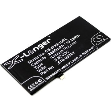 Apple iPhone 8 plus yhteensopiva akku 2690 mAh