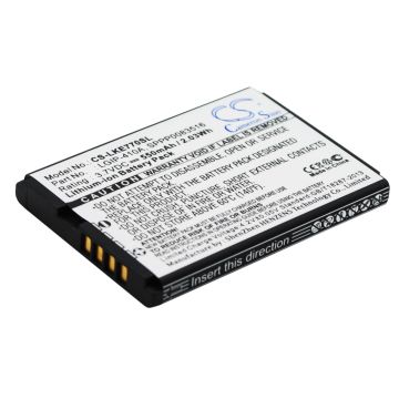 LG KE770, KG289, 278A, KF510, KG77, KF500, KF510, GD39 Akku 800 mAh