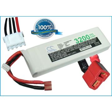 Li-Po akku, 3200mAh, 11,1V, 35C