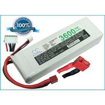 Li-Po akku, 3600mAh, 14,8V, 35C