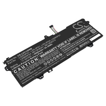 Lenovo kannettavan tietokoneen 14w Gen 2 82N8001JIV / 14w Gen 2 82N8000QCK yhteensopiva akku 4800mAh