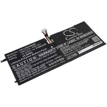Lenovo kannettavan tietokoneen ThinkPad X1 Carbon / ThinkPad X1 Carbon 3444 yhteensopiva akku 3100mAh
