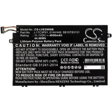 Lenovo ThinkPad E490 / E590 / E485 / E495 akku 4050mAh