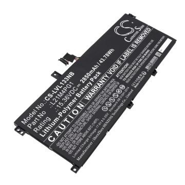Lenovo kannettavan tietokoneen ThinkPad L13 Yoga Gen 3(Intel)21B5003MIU / ThinkPad L13 Gen 3(Intel)-21B3004WGR yhteensopiva akku 2850mAh