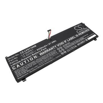 Lenovo kannettavan tietokoneen Legion S7 16IAH7 82TF008SRK / Legion S7 16IAH7 82TF001XMJ yhteensopiva akku 6250mAh