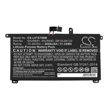 Lenovo ThinkPad T570 akku 2050 mAh