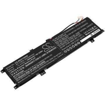 MSI kannettavan tietokoneen Alpha 15 A3DDK / Alpha 15 A4DEK yhteensopiva akku 5800mAh