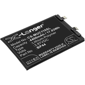 Xiaomi älypuhelinten CC11 / Civi 5G yhteensopiva akku 4400mAh