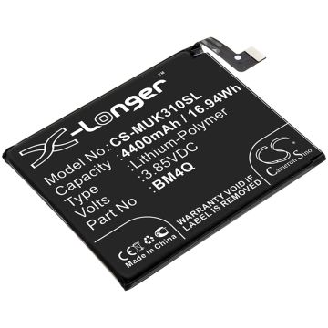 Pocophone älypuhelinten Poco F2 Pro 5G yhteensopiva akku 4400mAh