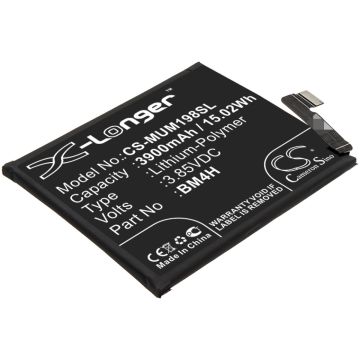 Xiaomi älypuhelinten 9 Pro 5G / M1908F1XE yhteensopiva akku 3900mAh