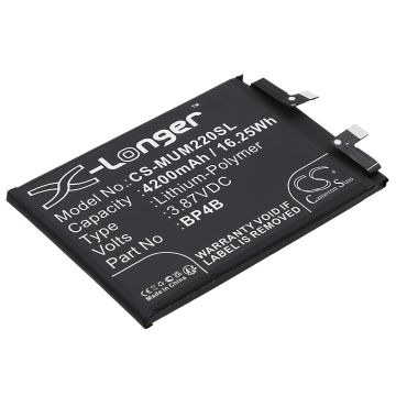 Xiaomi puhelimen Mi 12 Lite 5G / 2203129I yhteensopiva akku 4200mAh