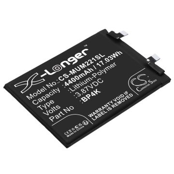 Xiaomi puhelimen Note 12 Pro / 22101320C yhteensopiva akku 4400mAh