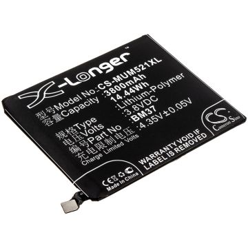 Xiaomi älypuhelinten Mi 5s Plus ( China Version ) / Mi 5s Plus Premium Edition ( C yhteensopiva akku 3800mAh