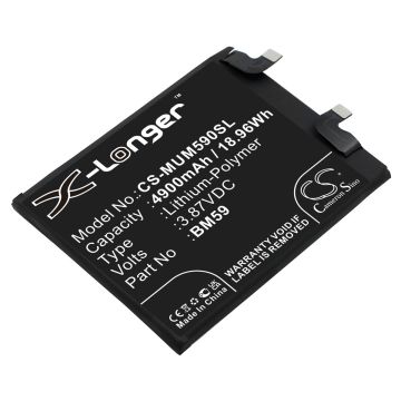 Xiaomi älypuhelinten 11T / 21081111RG yhteensopiva akku 4900mAh