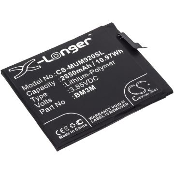 Xiaomi älypuhelinten Mi 9SE yhteensopiva akku 2850mAh