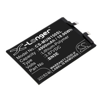 Redmi puhelimen Note 11E Pro yhteensopiva akku 4900mAh