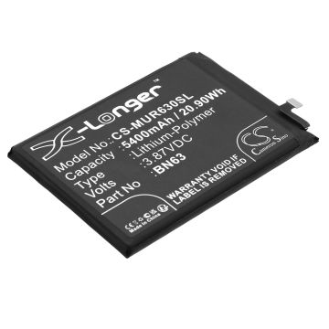 Redmi puhelimen 10 Prime / 22011119TI yhteensopiva akku 5400mAh